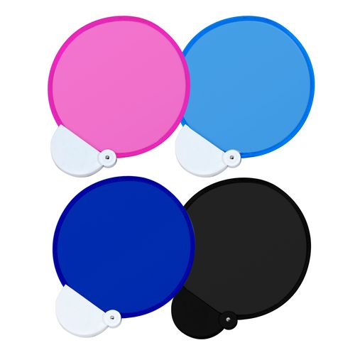 フォールディングファン(カラーズ)(在庫品)(ブルー)の商品画像2枚目