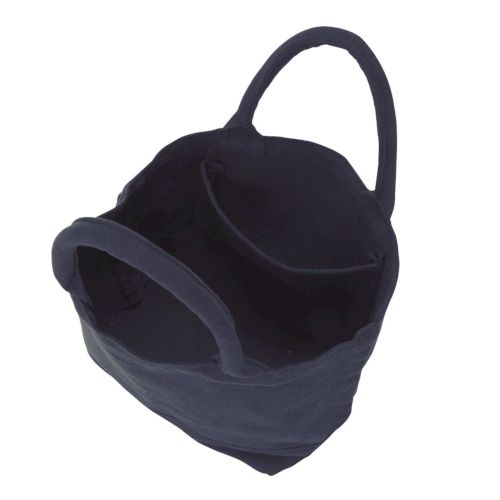 【アウトレット】ウォッシュキャンバスパイプハンドルトート(S)：ネイビーの商品画像2枚目