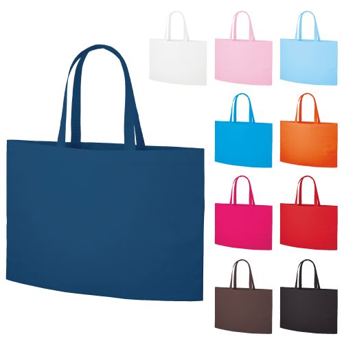 不織布イベントバッグガゼットマチ付：レッドの商品画像4枚目