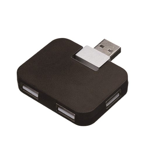 【アウトレット】USBハブ　フラット：ブラックの商品画像2枚目