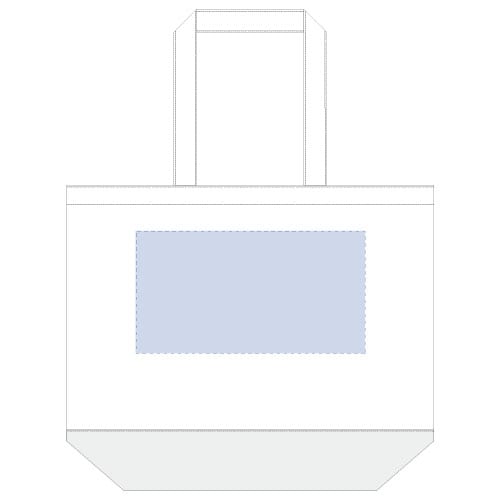 キャンバスカラーボトムトート(L)：ミッドナイトブルーの商品画像3枚目