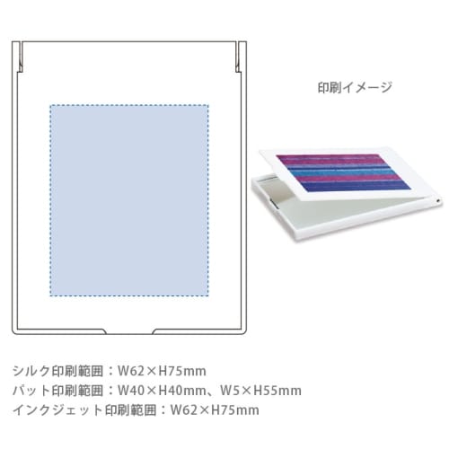 マットスクエアミラー(M)：マットブラックの商品画像3枚目