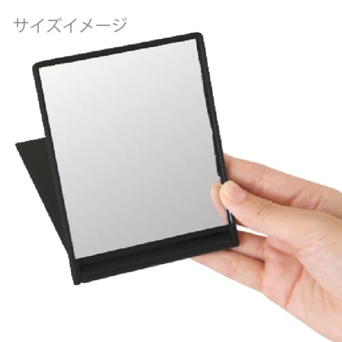 マットスクエアミラー(M)：マットブラックの商品画像6枚目