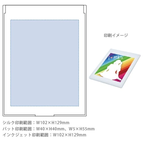 フロストスクエアミラー(L)：フロストブラックの商品画像3枚目