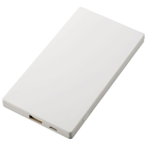 【アウトレット】モバイルチャージャー4000　フラット：ホワイトの商品画像4枚目