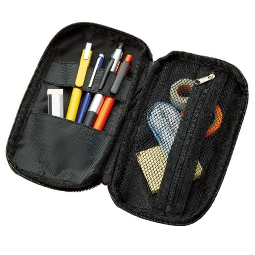 文具まとめて持ち運びポーチ：ブラックの商品画像5枚目
