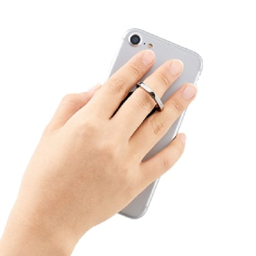 【アウトレット】モバイルリングホルダー　フルカラー対応　丸：ホワイトの商品画像5枚目