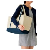 保冷レジカゴトート：クリームベージュ×ダークネイビー｜A14-TR-0480-028