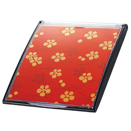 西陣織ミラー1個（紅赤）◆の商品画像3枚目