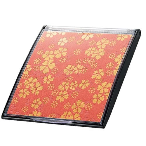 西陣織ミラー1個（珊瑚）◆の商品画像3枚目