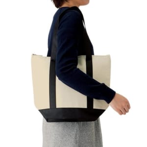 保冷バイカラートート(M)：インクブラック｜A14-TR-0733-009