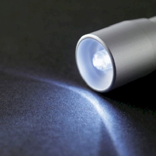 LEDカラビナ付ライト：マットシルバーの商品画像2枚目