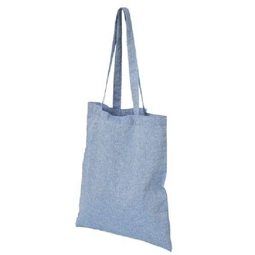 リサイクルコットントート(L)(ブルー)【名入れ短納期可能】の商品画像4枚目