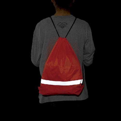 反射材付ナップサック：ES043の商品画像2枚目