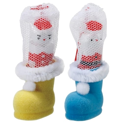 クリスマス･カラフルブーツ（サンタチョコ入）：25B0534 【Christmas　Xmas】の商品画像3枚目