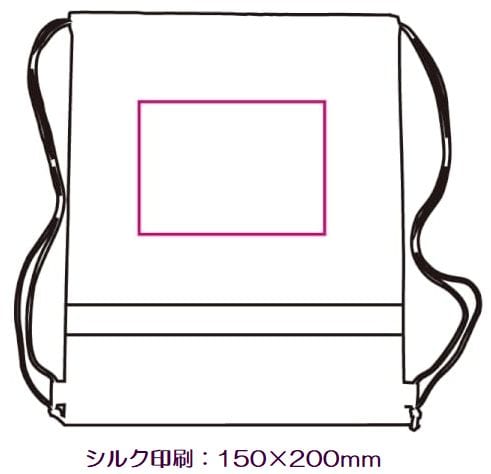反射材付ナップサック：ES043の商品画像3枚目