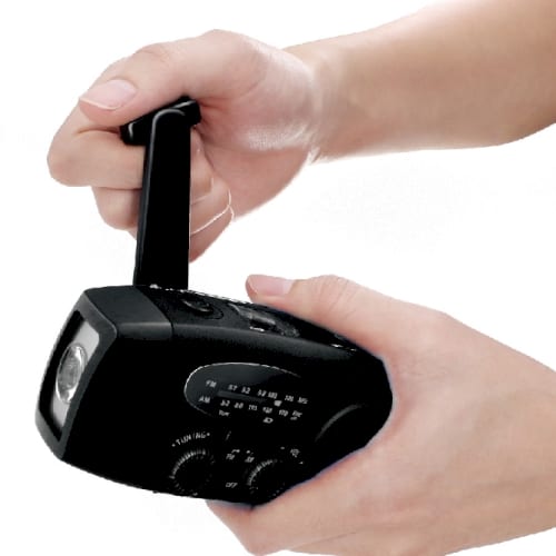 ダイナモソーラーラジオライト(ブラック)【名入れ短納期可能】の商品画像2枚目