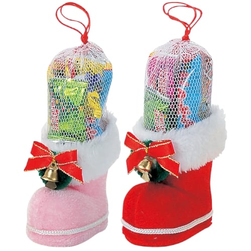 クリスマス　カラフルミニブーツの商品画像2枚目