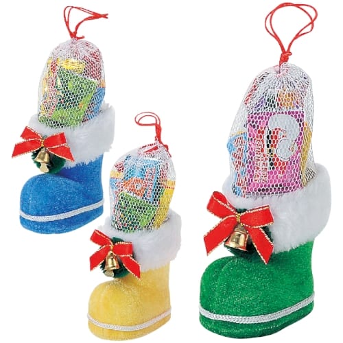 クリスマス　カラフルミニブーツの商品画像3枚目