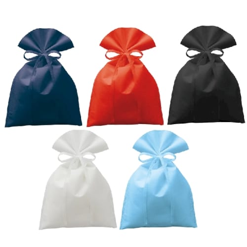 【アウトレット】不織布ラッピング巾着(M)：フロスティブルーの商品画像4枚目