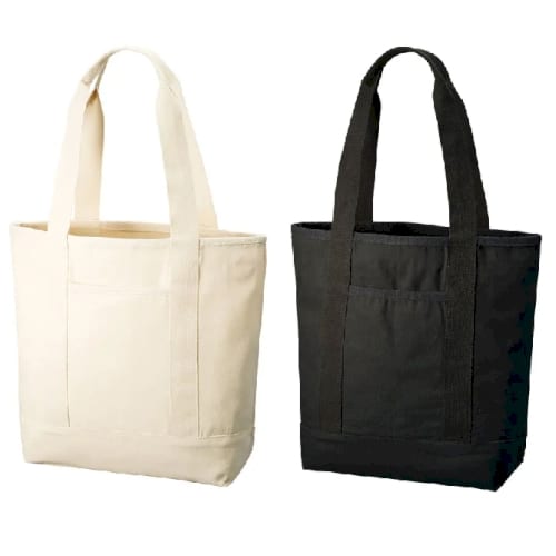 【アウトレット】オーガニックコットンキャンバスライントート：ナイトブラックの商品画像4枚目