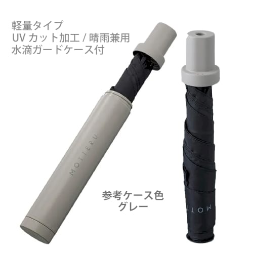 ITSUMO　スリムボトル折りたたみ傘　LIGHT：ホワイトの商品画像2枚目