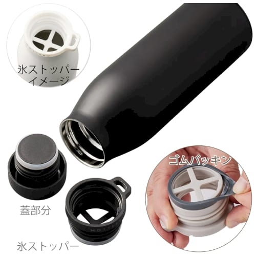 【アウトレット】MOTTERU　ショルダーサーモステンレスボトル：ホワイトの商品画像4枚目