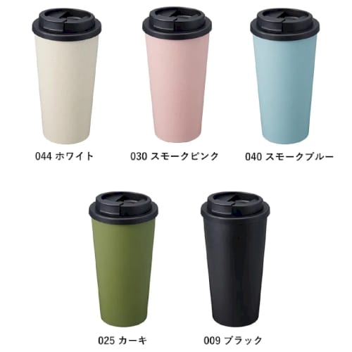 ダブルウォールタンブラー480ml　(バンブーファイバー配合)：ブラックの商品画像6枚目