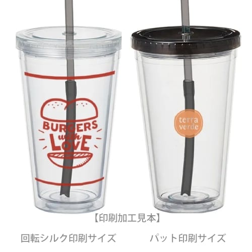 【アウトレット】ストロー付クリアタンブラー：クリアブラックの商品画像5枚目