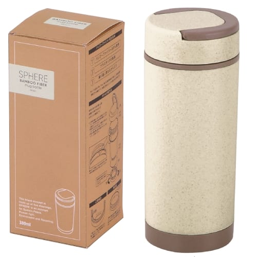 スフィア・バンブーファイバー二重構造マグボトル(アイボリー)の商品画像4枚目