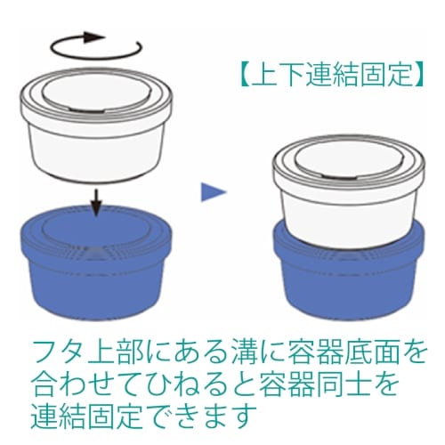 スタッキングランチケース　ファンコンビ1P【ランチボックス】【1色印刷代サービス】の商品画像4枚目