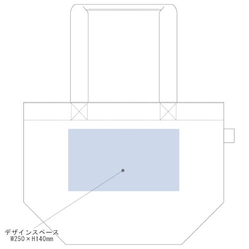 フェアトレードコットンキャンバストート(M)：ネイビーの商品画像3枚目