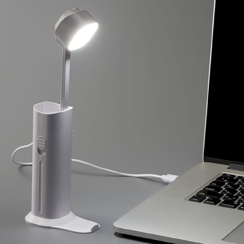 【アウトレット】デスクライトにもなるUSBハンディライト(チャージャー機能付)：ブラックの商品画像2枚目