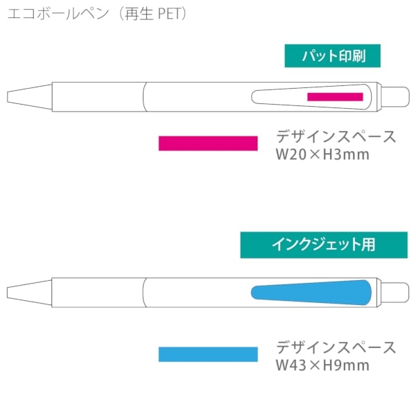 エコボールペン(再生PET)：グレーの商品画像3枚目