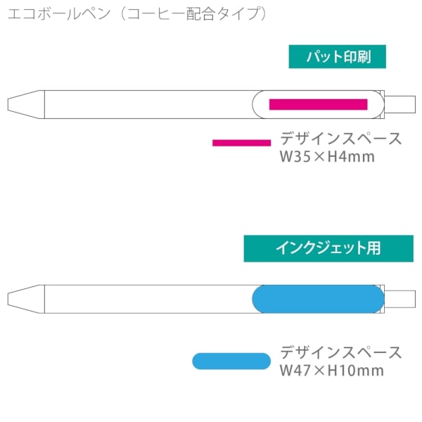 エコボールペン(コーヒー配合タイプ)：ブラックの商品画像3枚目