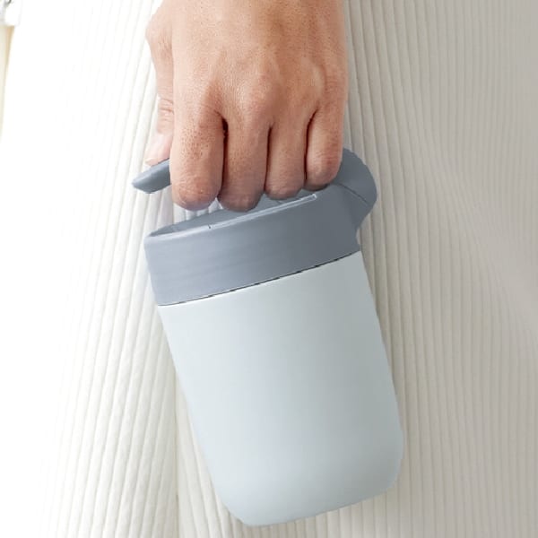 くるっとハンドルマグタンブラー310ml：チャコールブラックの商品画像2枚目