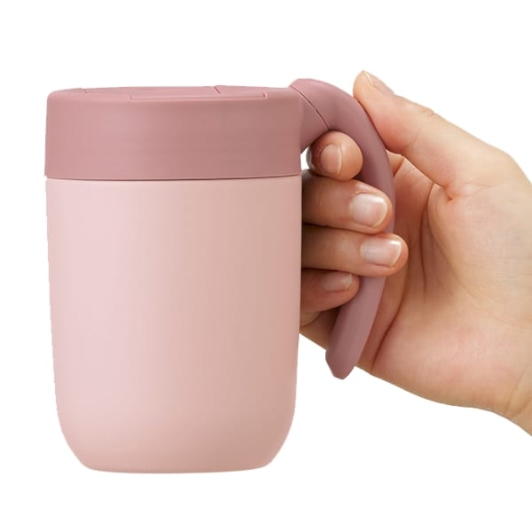 くるっとハンドルマグタンブラー410ml：チャコールブラックの商品画像2枚目