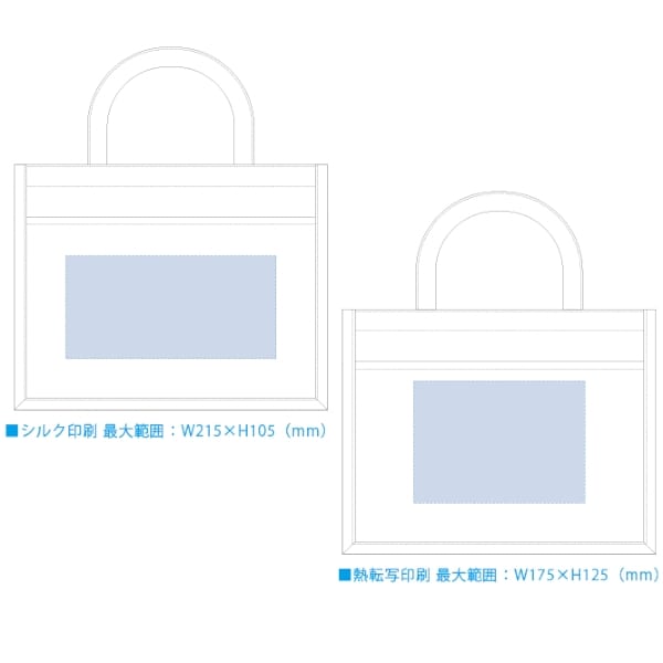 ジュート&キャンバスポケットトート(M)：ナチュラルの商品画像3枚目