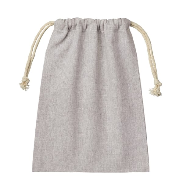 シャンブリック巾着(M)：グレーの商品画像4枚目