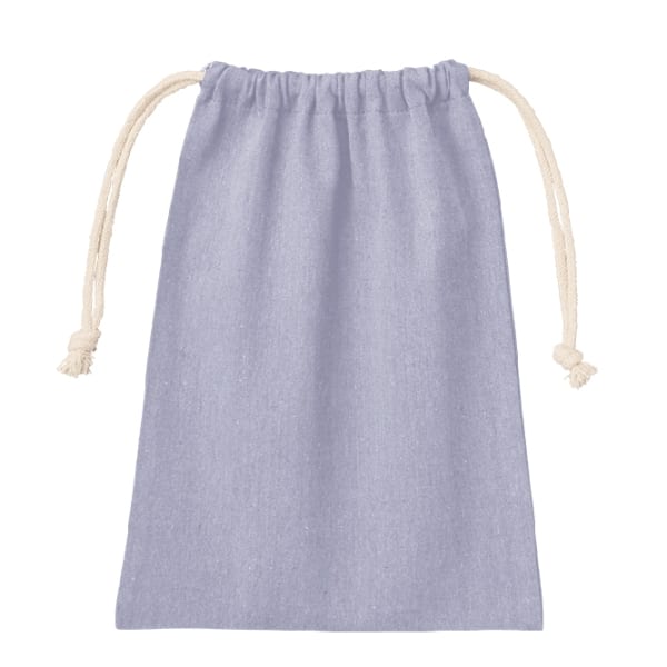 シャンブリック巾着(M)：サックスブルーの商品画像4枚目