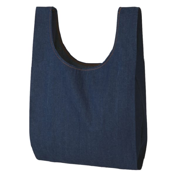 【アウトレット】デニムライクマルシェバッグ：インディゴの商品画像4枚目