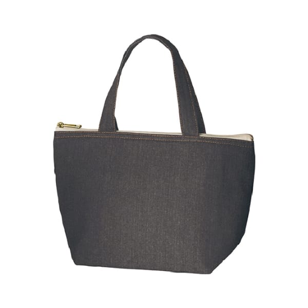 【アウトレット】デニムライク保冷トート(S)：ブラックの商品画像4枚目