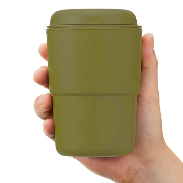 【アウトレット】カフェタンブラースタッキング(バンブーファイバー配合)：カーキの商品画像2枚目