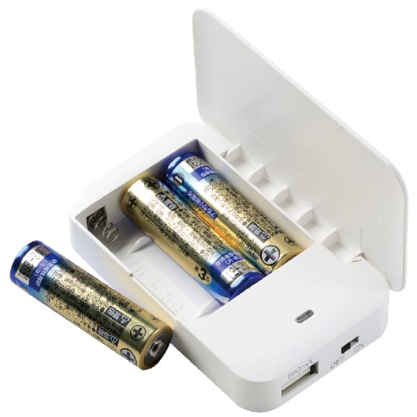 乾電池式モバイルチャージャー：MA074の商品画像2枚目