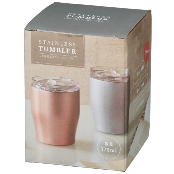 フタ付　真空ステンレスタンブラー　320mlの商品画像2枚目