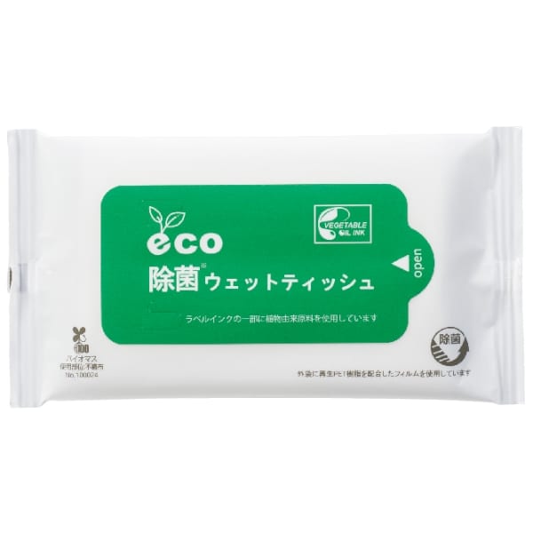 eco除菌ウェットティッシュ10枚入【SGDsグッズ】の商品画像2枚目