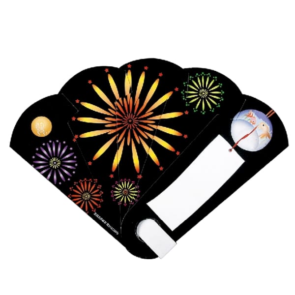 紙せんす1本(花火)◆の商品画像2枚目