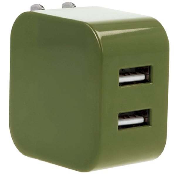 2ポートUSBアダプター(3.4A)(オリーブ)◆の商品画像2枚目