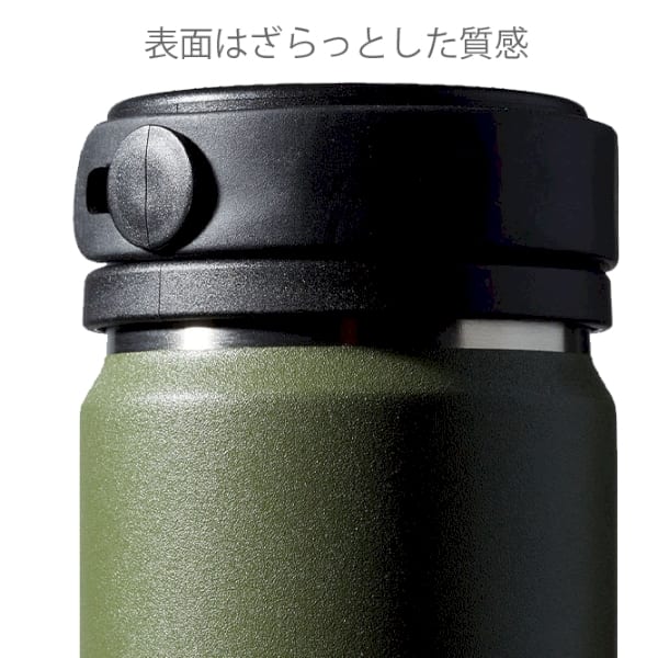 【アウトレット】Zalattoワンタッチサーモボトル350ml：カーキの商品画像5枚目