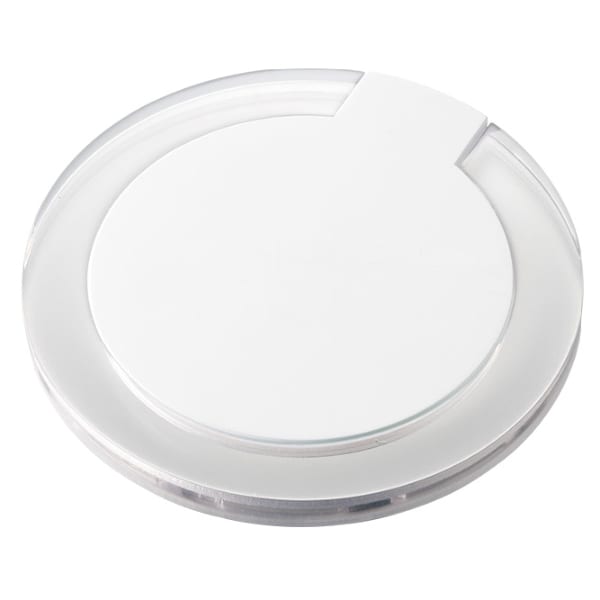 クリアワイヤレス充電器　ラウンド　5W：ホワイトの商品画像6枚目